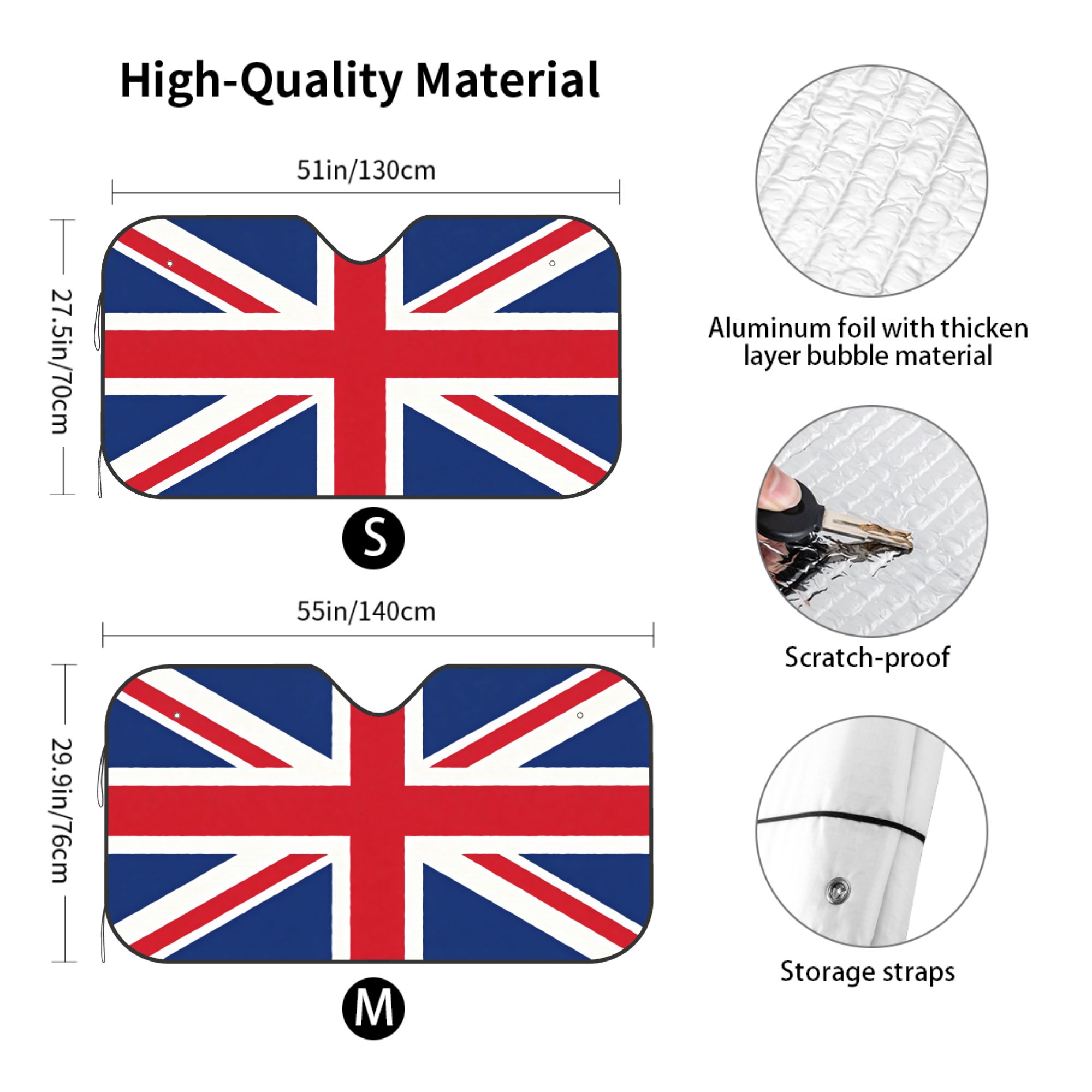 UK Flag Car Windshield Sun Sha - Windshield Sun Shade ulasan dan harga