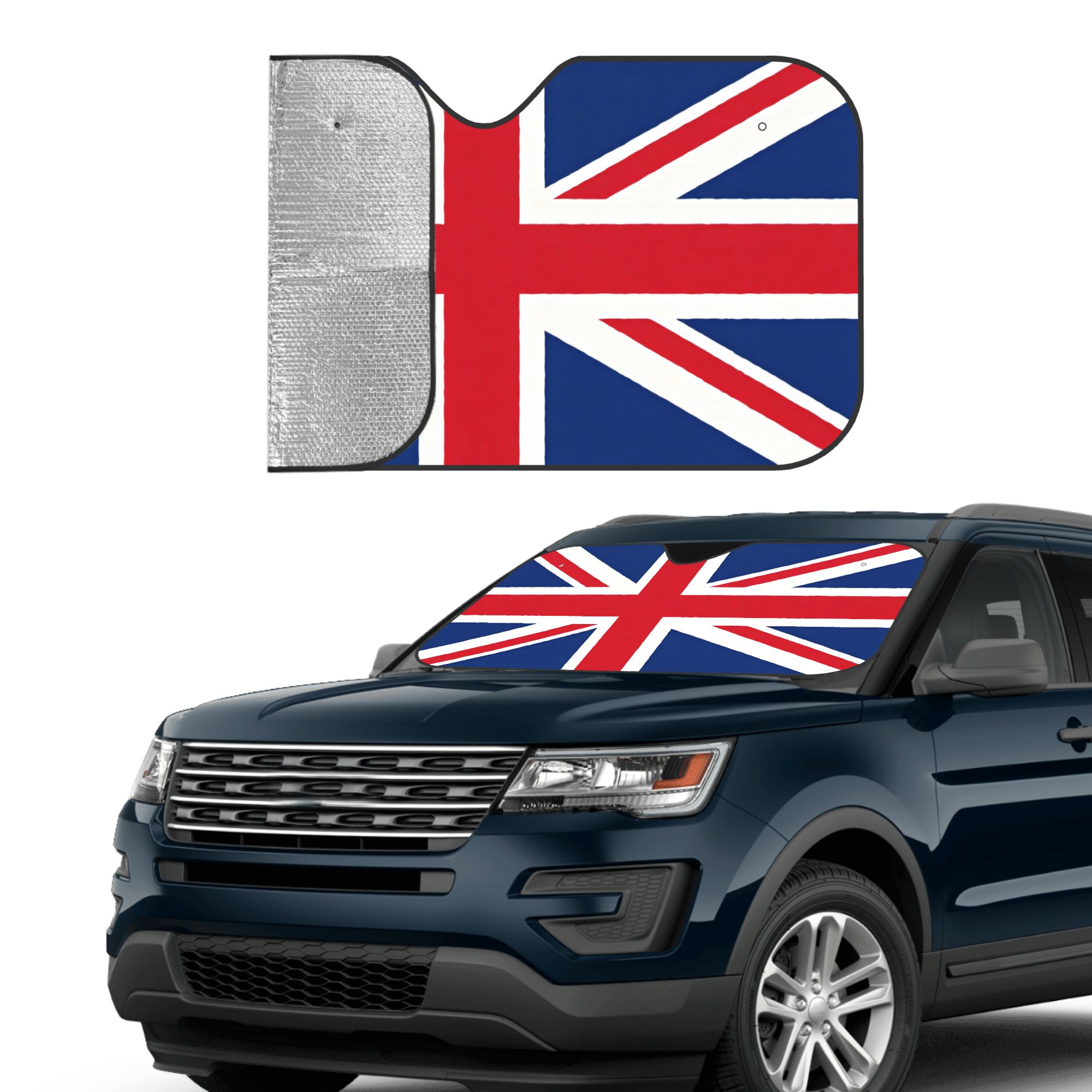 UK Flag Car Windshield Sun Sha - Windshield Sun Shade ulasan dan harga