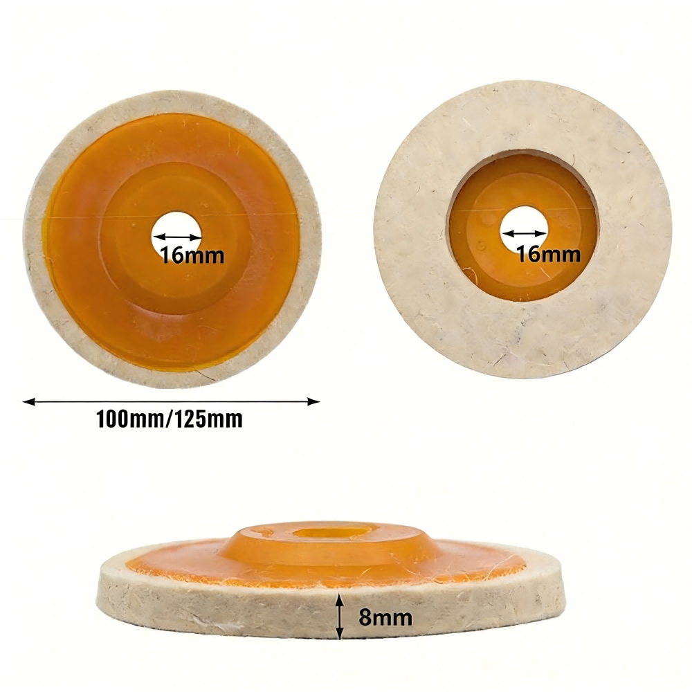 Wool Felt Buff Polishing Wheel - Car Mirror ulasan dan harga