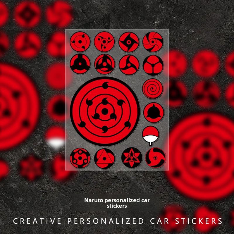 Sharingan Eye Die-cut Sticker  - Car Accessories Japanese ulasan dan harga